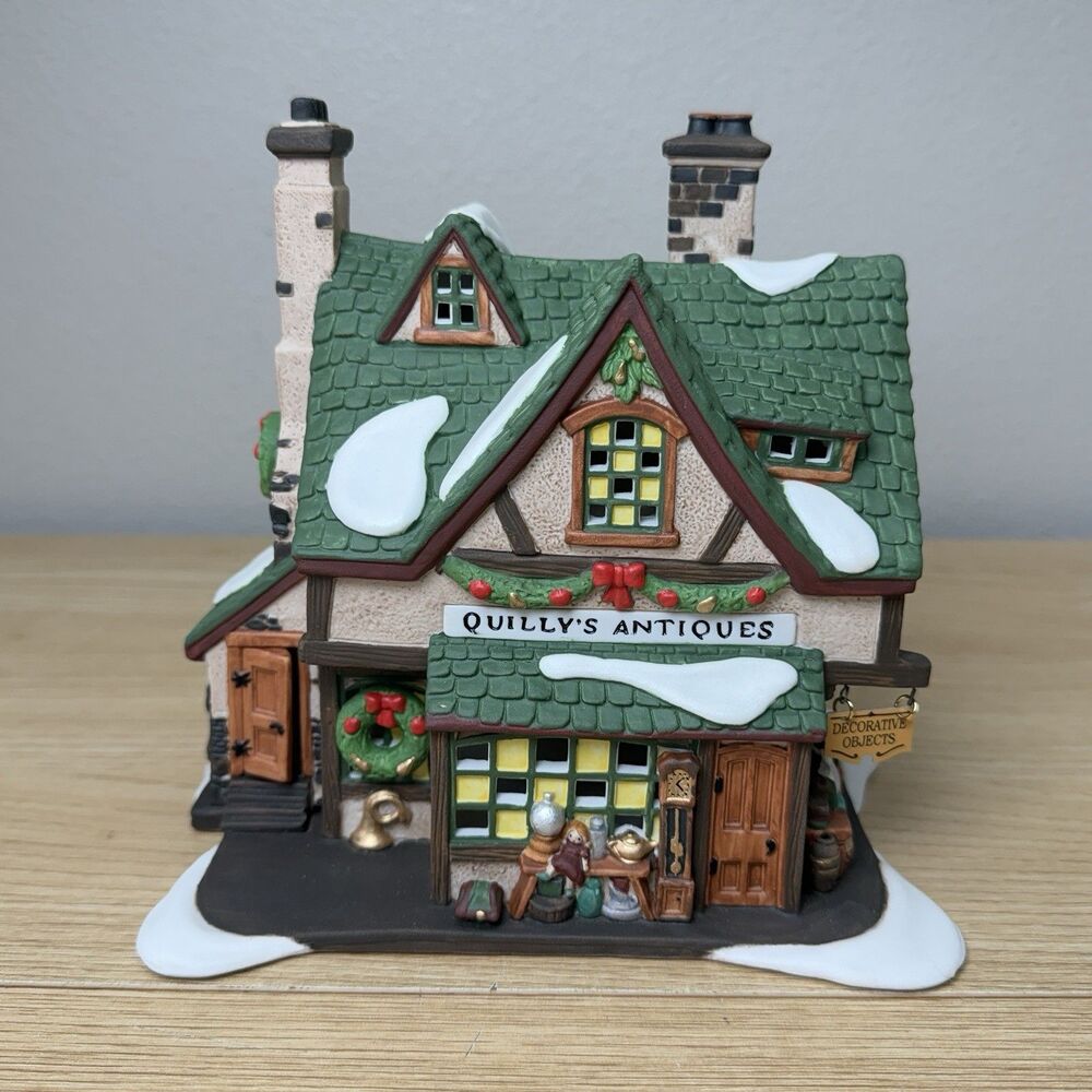 Department 56 Quilly's Antiques #58348 Dickens Village Series No Light